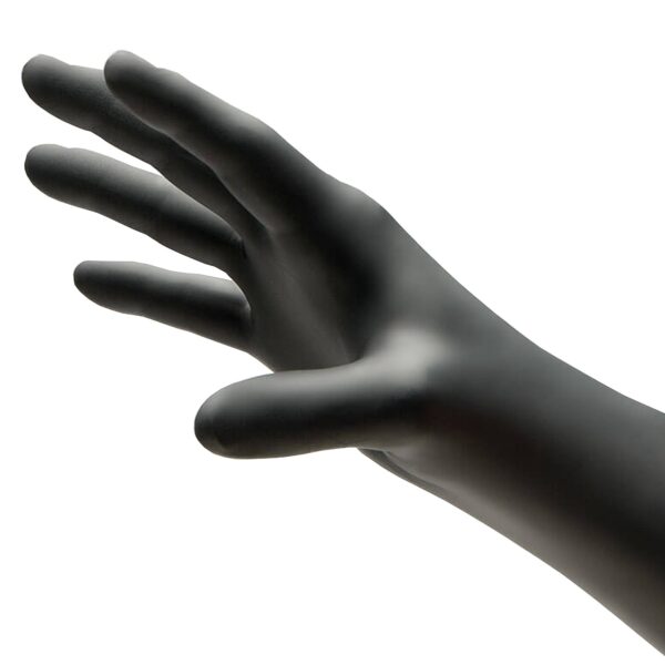 Exam Glove NitriDerm Ultra Black Medium Non-Sterile Nitrile by Brand, Part 187200 - Image 3