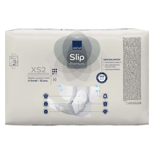 Abena Slip Premium XS2 Unisex Adult Incontinence Brief * Heavy Absorbency, Extra Small (19-23 inch hips) - Image 5