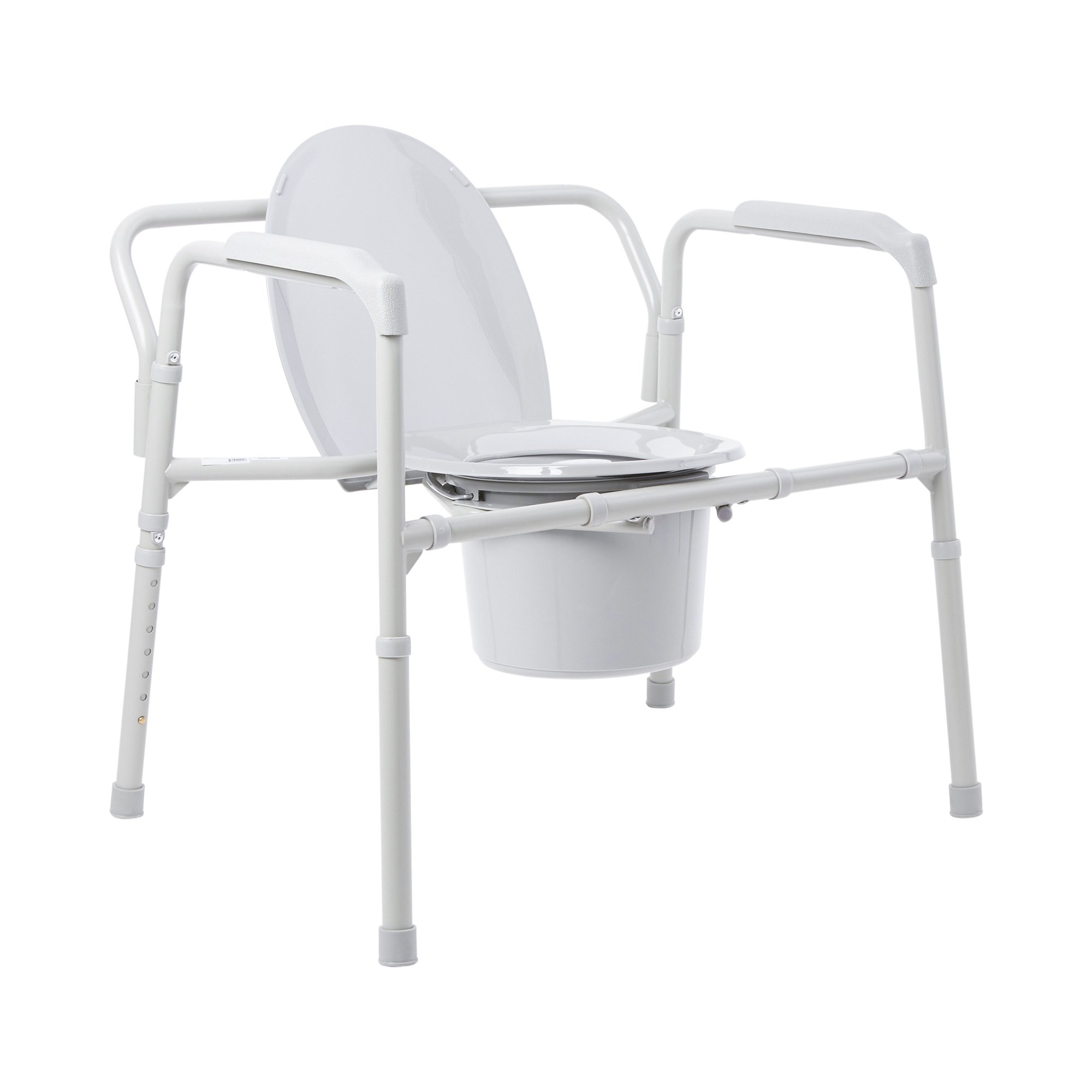 McKesson 146-11117N-1 3-in-1 Commode Chair with Steel Frame and 13-3/4 Inch Seat Width