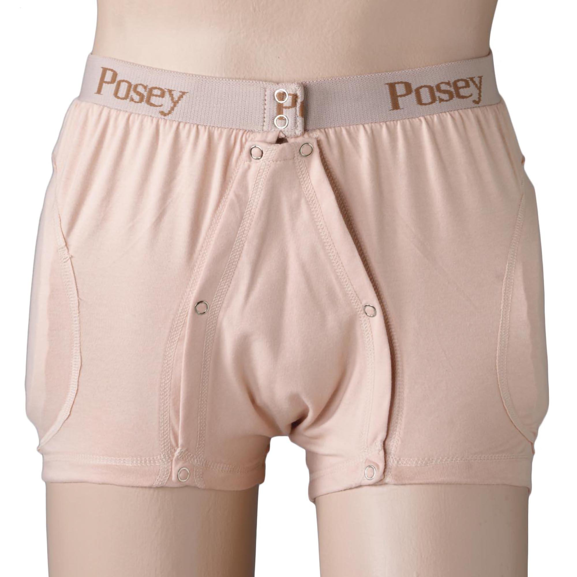 McKesson Hip Protection Brief Hipsters Incontinent Medium Beige - Unisex, Part Number 6017M