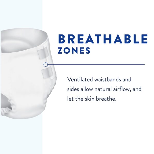 Prevail Breezers Regular Disposable Heavy Absorbency Incontinence Briefs by Prevail PVB-016/1 - Image 5