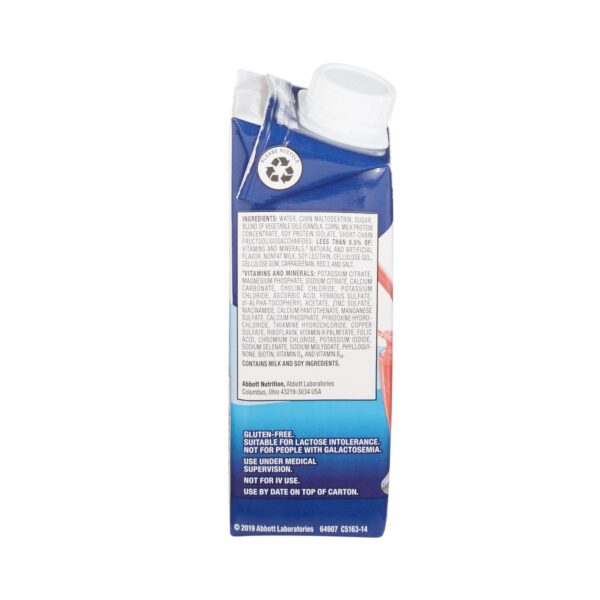 Ensure Plus Strawberry Flavor Therapeutic Nutrition Liquid - 8 oz. Reclosable Carton - Image 3