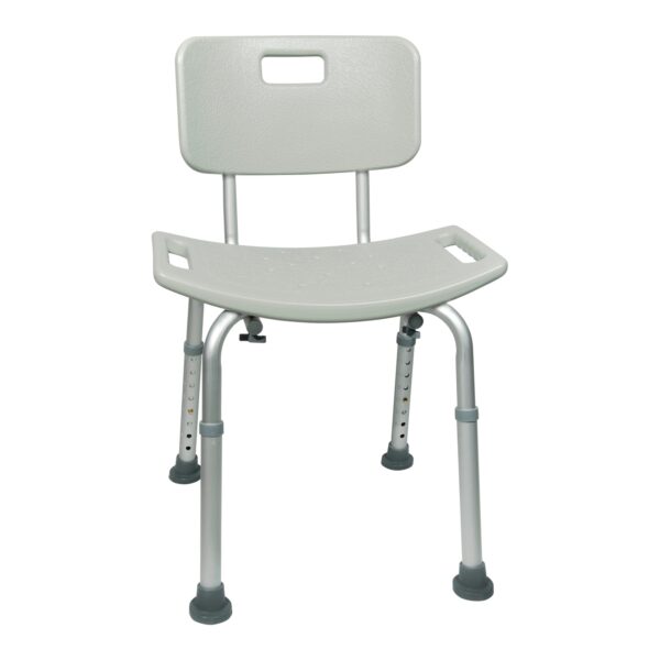 McKesson Aluminum Frame Bath Bench with Removable Backrest, 19-1/4 Inch Seat Width, 300 lbs Capacity - Part Number 146-RTL12202KDR - Image 2