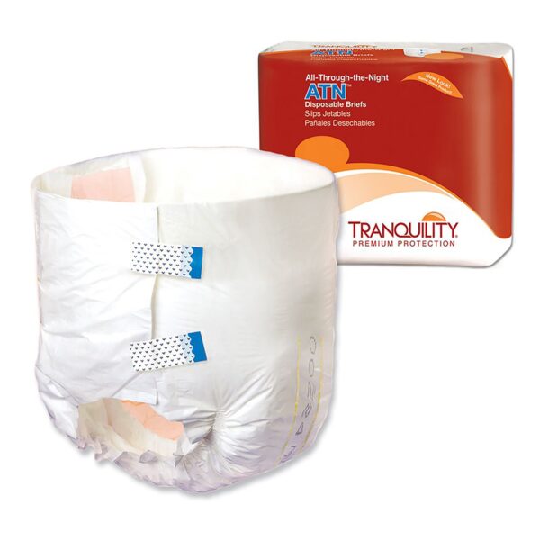 Tranquility ATN Large Unisex Adult Incontinence Brief with Heavy Absorbency * Part 2186 - Image 3