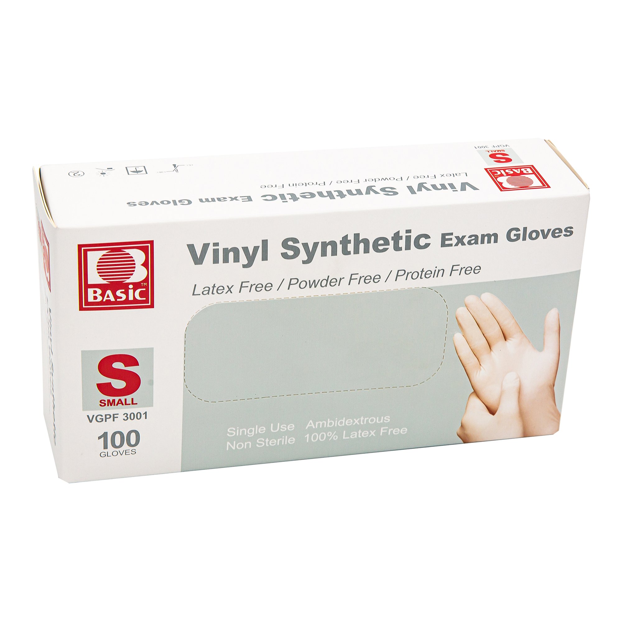 Exam Glove Basic Small NonSterile Vinyl by Brand - Part 09112876759