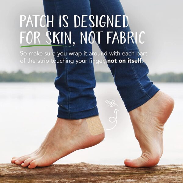 Patch* Adhesive Strip Patch* - 2 x 3 Inch and 3 x 3 Inch Bamboo Rectangle and Square Sterile Bandages - Image 4