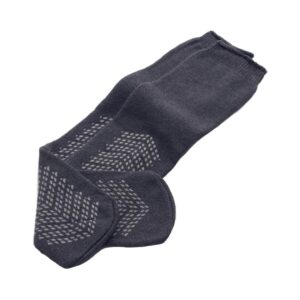 Medline MDT211218BARI Unisex Bariatric Slipper Socks * Double Tread, Gray