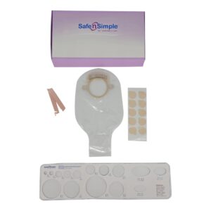 Safe n Simple Two-Piece Ostomy Pouch System 12 Inch Length by Coloplast SNS7308214