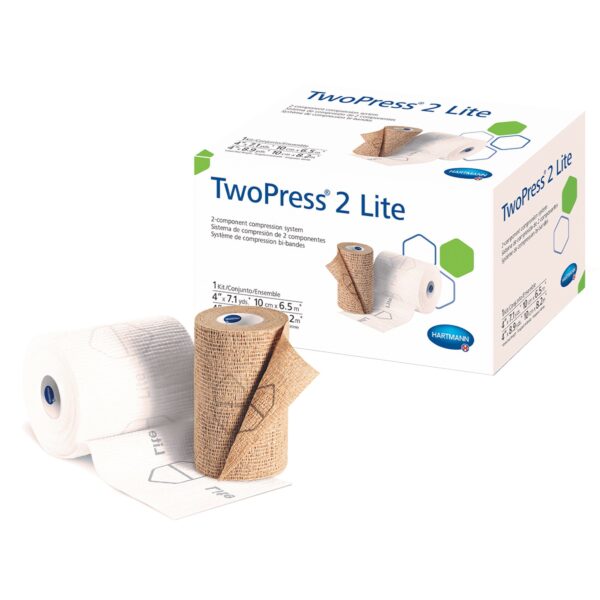 TwoPress 2 Lite 4-Inch x 7.1-Yard and 4-Inch x 8.9-Yard Compression Bandage System by Triage Med