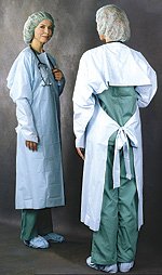 Protective Procedure Gown by Brand, Part 235 * NonSterile AAMI Level 3 Disposable Blue Gown
