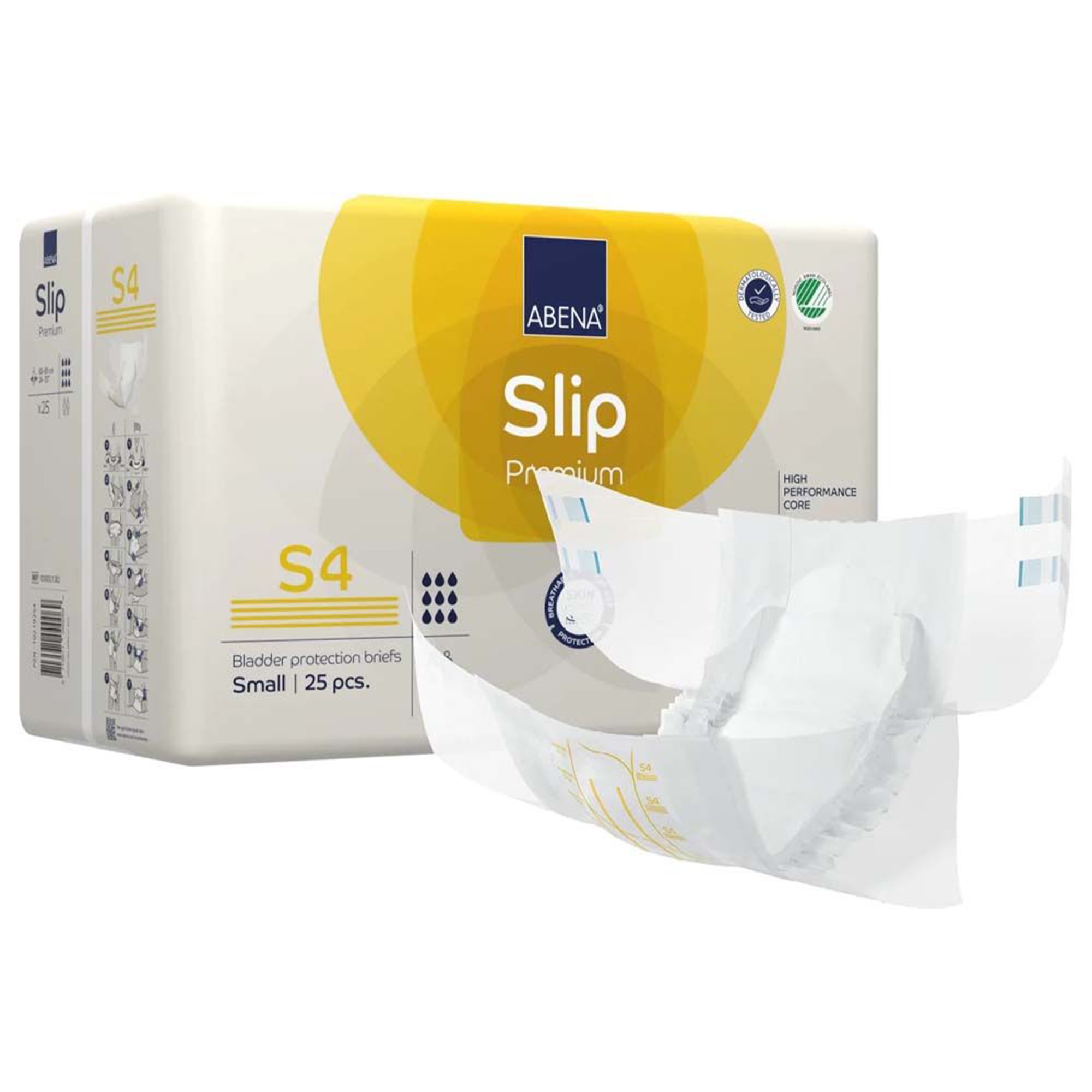 Abena Slip Premium S4 Small Unisex Adult Incontinence Brief with 2,200 mL Absorbency