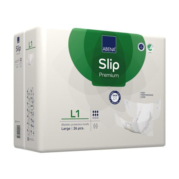 Abena Slip Premium L1 Unisex Adult Incontinence Brief with Heavy Absorbency, Large Size - Image 3