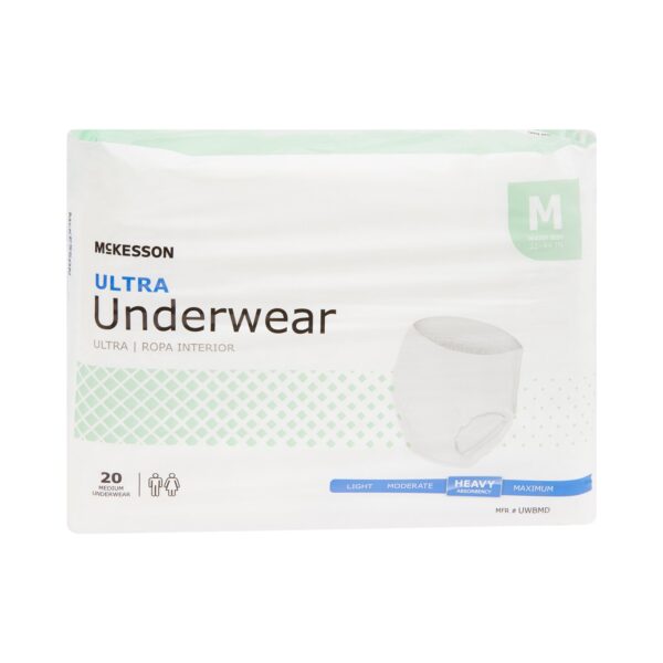 McKesson Ultra Unisex Adult Absorbent Underwear - Medium Disposable Heavy Absorbency, Pull-On Design - Image 5