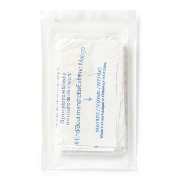 SensiCare? Medium Sterile Exam Gloves - Stretch Vinyl Material, Beige, Standard Cuff Length - Image 7