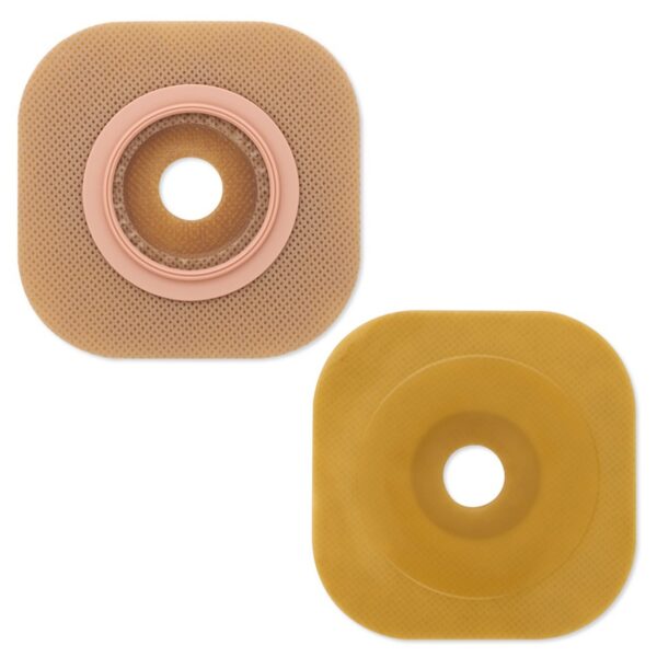 New Image FlexWear Precut Ostomy Barrier with 2.25 Inch Flange, Red, Standard Wear Adhesive Tape