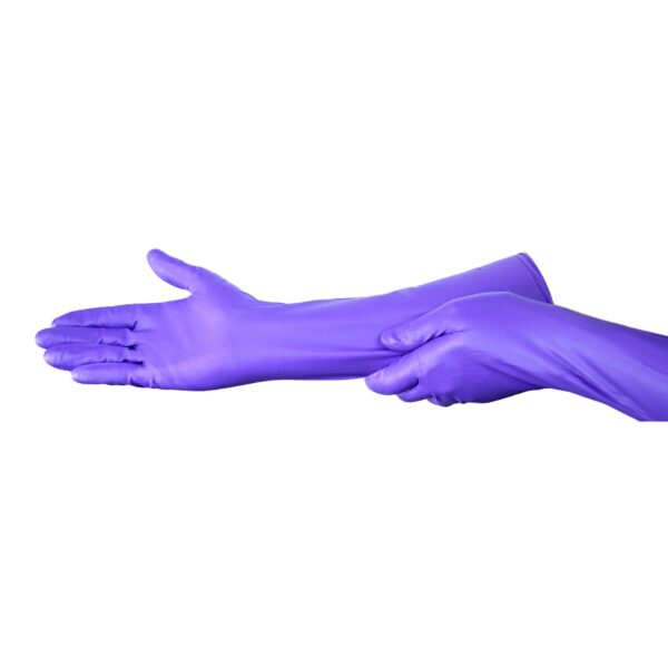 Max? Small Purple Nitrile Exam Gloves by Brand - Part No. 44992 - Image 3