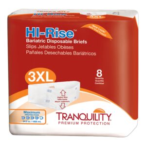 Tranquility HI-Rise Bariatric 3X-Large Disposable Incontinence Brief by Abena - Heavy Absorbency, Unisex Adult Incontinence Underwear Part #2192