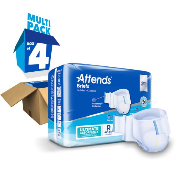 Attends Advanced Regular Unisex Adult Incontinence Brief DDC25 with SecureGrip Fastening and Dry-Lock Core - Image 8