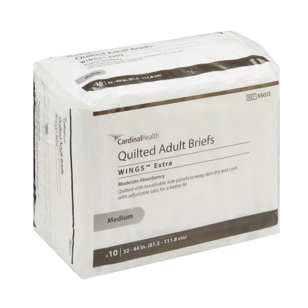 Cardinal Health Simplicity Unisex Adult Incontinence Briefs Part #65033 - Medium, Moderate Absorbency - Image 2