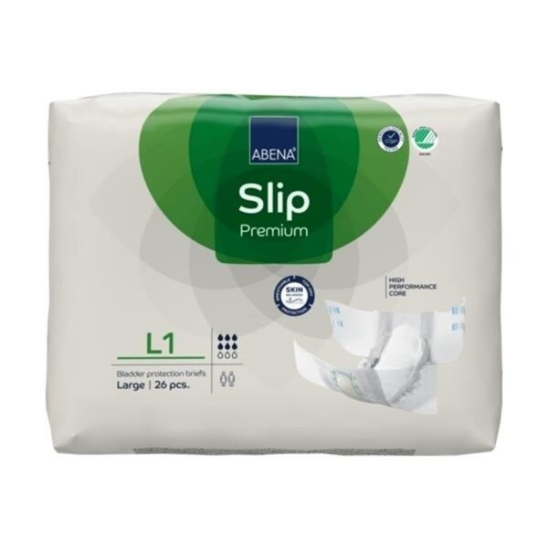 Abena Slip Premium L1 Unisex Adult Incontinence Brief with Heavy Absorbency, Large Size - Image 5