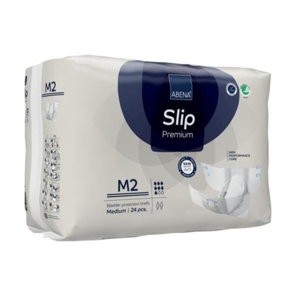 Abena Slip Premium M2 Medium Unisex Adult Incontinence Brief - Heavy Absorbency, 2,600 mL - Image 3