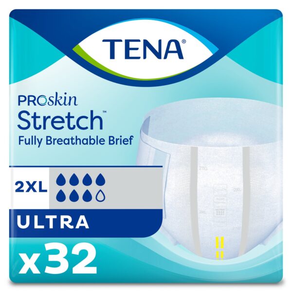 TENA ProSkin Stretch Ultra 2X-Large Disposable Heavy Absorbency Unisex Adult Incontinence Brief (Part Number 61390)