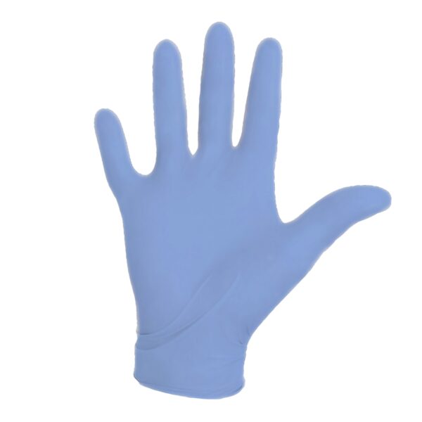 Aquasoft Medium Non-Sterile Nitrile Exam Gloves * Textured Fingertips, Blue, Chemo Tested by Brand 43934