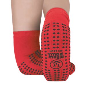 Komfort Kuff Terrycloth Ankle-Length Slipper Socks by Pillow Paws, Unisex Adult 3X-Large / X-Wide with Non-Slip Tread