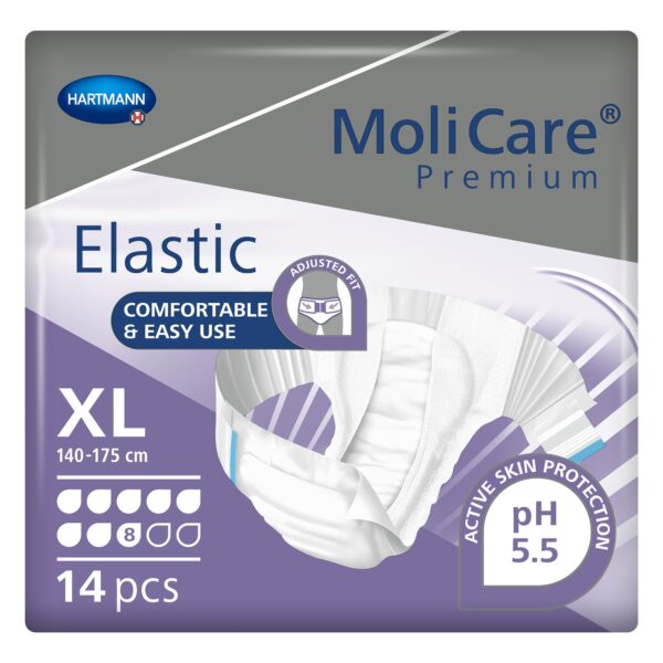 MoliCare Premium Elastic Unisex Adult Incontinence Brief - Heavy Absorbency, 8D, X-Large - Image 2