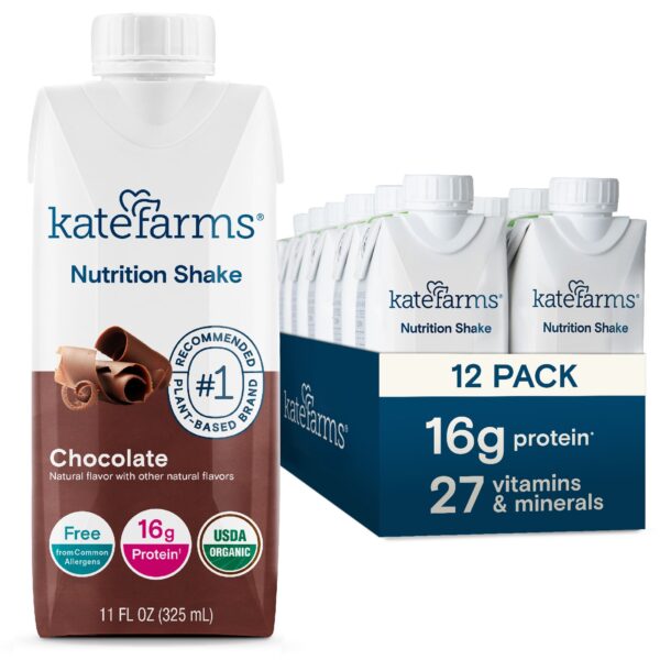 Kate Farms Nutrition Shake Chocolate Flavor Liquid 11 oz. Carton - Organic Meal Replacement - Image 7