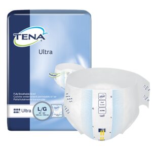 TENA Ultra Large Unisex Adult Incontinence Brief - Heavy Absorbency, Comfortable Fit