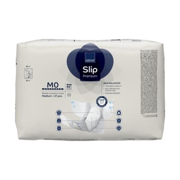 Abena Slip Premium M0 Medium Unisex Adult Incontinence Brief - Heavy Absorbency, 50 oz Capacity - Image 6