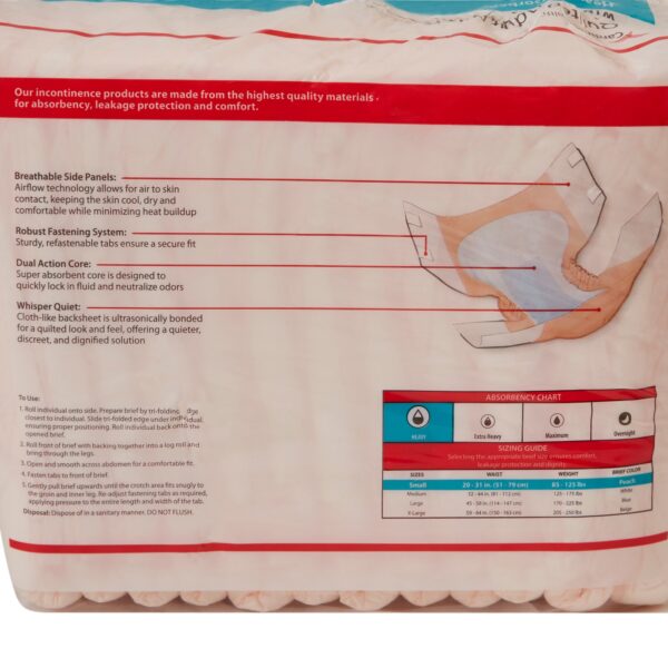 Unisex Adult Incontinence Briefs with Quilted Design by 66032A - Image 4