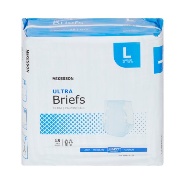 McKesson Ultra Large Unisex Adult Incontinence Brief - Heavy Absorbency, Size 45-58 inches - Image 6