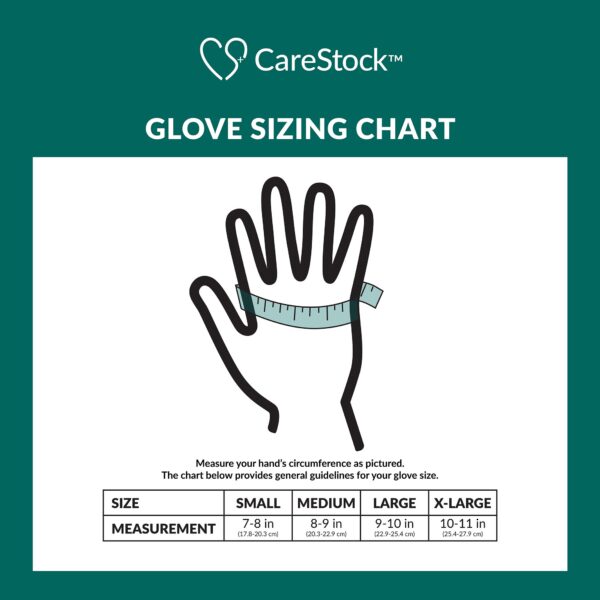 CareStock Medium Non-Sterile Nitrile Exam Gloves with Textured Fingertips and Chemo Testing - Blue, Part CS2714 - Image 8