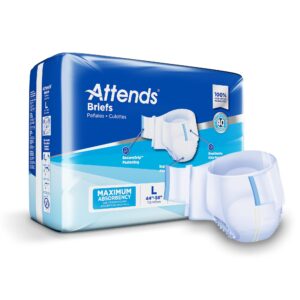 Attends Unisex Large Disposable Heavy Absorbency Incontinence Brief - Part DDA30