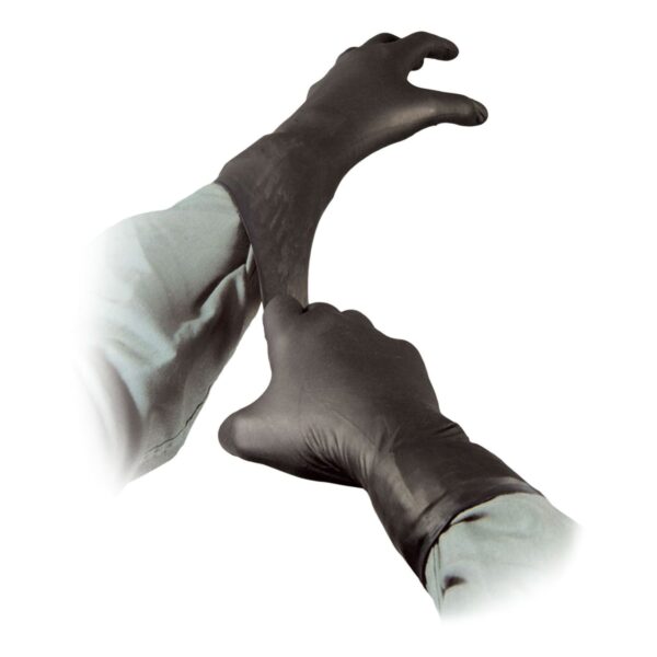 Black Talon Ultimate Nitrile Trauma Gloves, Medium, Extended Cuff, Nonsterile - Image 3