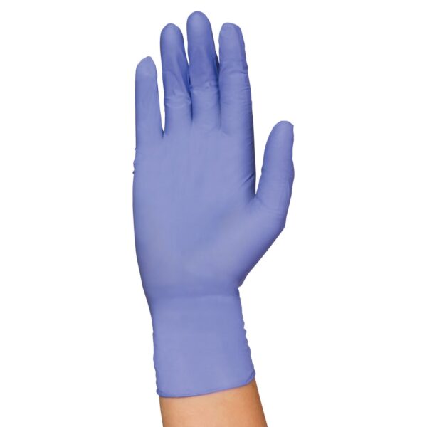 PremierPro Plus Small Nitrile Exam Gloves * Textured Fingertips, Beaded Cuff, Chemotherapy Tested, Blue - Part Number 5062