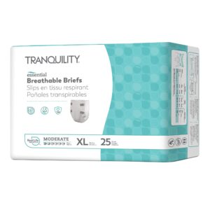 Tranquility Essential Unisex Incontinence Brief X-Large - Moderate Absorbency, Part 2967-100