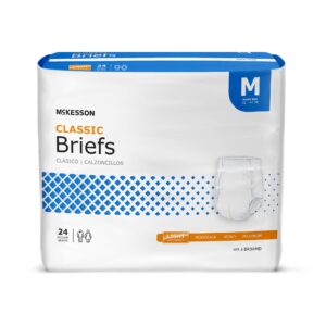McKesson Classic Unisex Adult Incontinence Brief, Medium, Light Absorbency - Part #BRBRMD