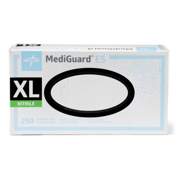 Medigard MG3004 Exam Glove, X-Large Non-Sterile Nitrile, Blue, Standard Cuff, Textured Fingertips