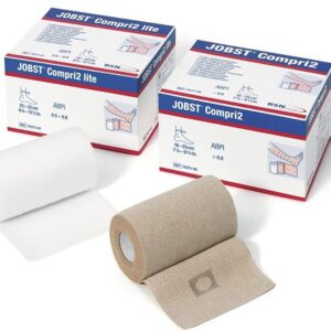Jobst Compri2 2-Layer Compression Bandage System - 9.75 to 12.50 Inches, Tan, 40 mmHg
