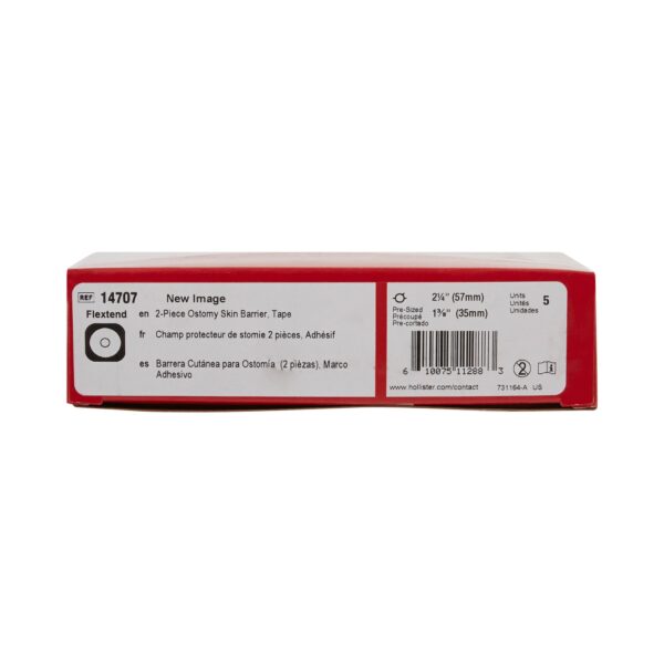 New Image Flextend Precut Ostomy Barrier with 2? Inch Flange - Extended Wear Hydrocolloid Adhesive Tape - Image 8