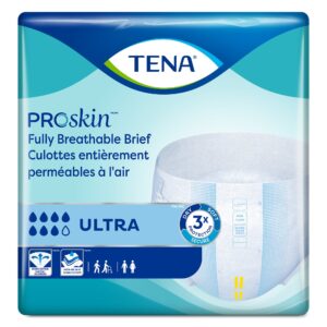 TENA ProSkin Ultra X-Large Unisex Adult Incontinence Brief - Heavy Absorbency, 60-64 Inch Waist