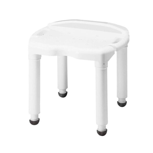 Carex FGB670C0 0000 21-inch Shower Bench with Plastic Frame and Adjustable Height