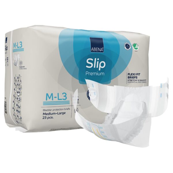 Abena Slip Flexi Fit Medium / Large Unisex Adult Incontinence Brief with 3,000 mL Absorbency