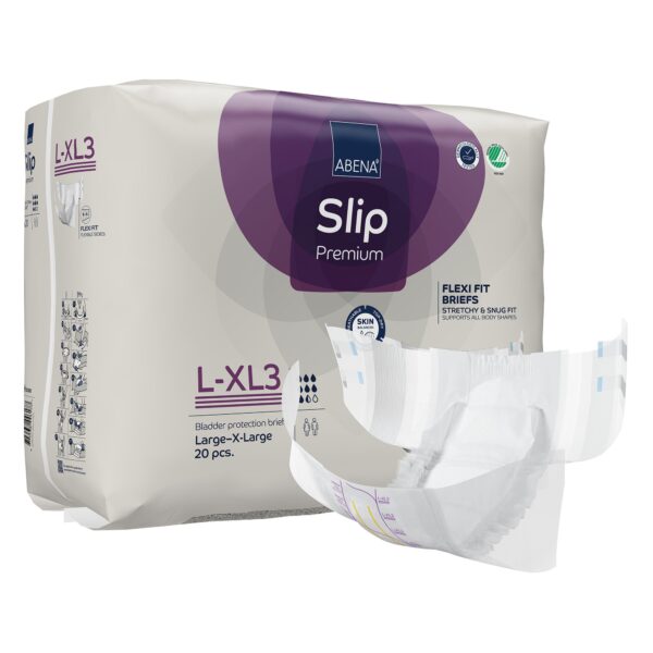Abena Slip Flexi Fit Large / X-Large Disposable Incontinence Brief - Heavy Absorbency, 3,200 mL Capacity