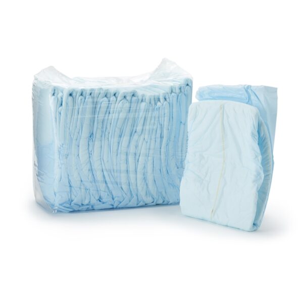 Medline Unisex Adult Incontinence Brief with Wings - Plus Large, Heavy Absorbency, Part No. 60034