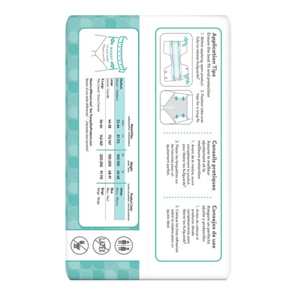 Tranquility Essential Medium Unisex Disposable Incontinence Brief - Moderate Absorbency, Part No. 2965-100 - Image 5