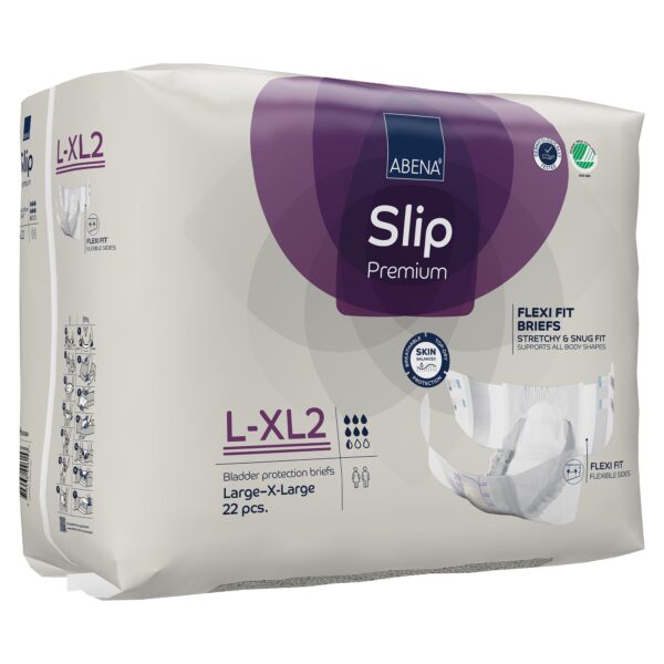 Abena Slip Flexi Fit Large / X-Large Unisex Adult Incontinence Brief - Heavy Absorbency, 2,900 mL Capacity - Image 3